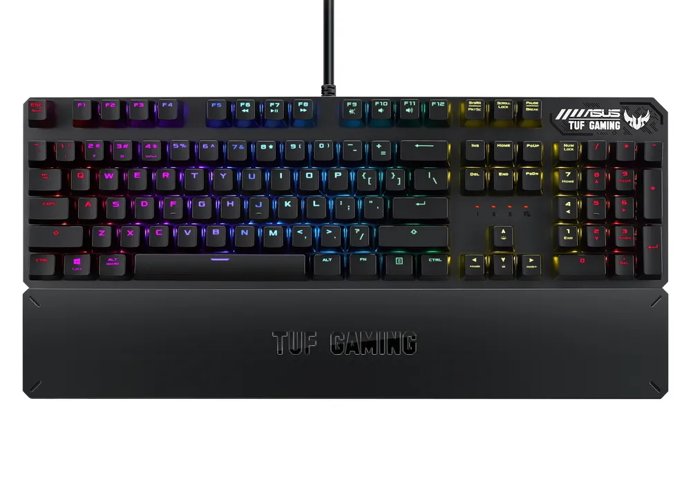 Клавиатура ASUS TUF Gaming K3, Проводное, Металлический Серый