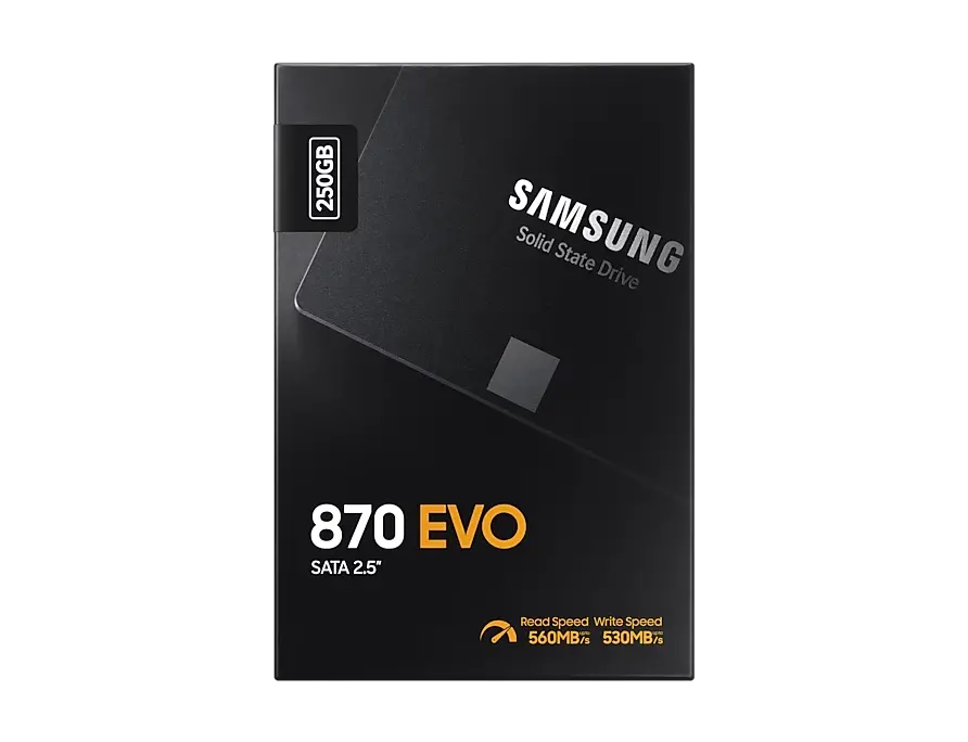 Накопитель SSD Samsung 870 EVO  MZ-77E250, 250Гб, MZ-77E250B/KR