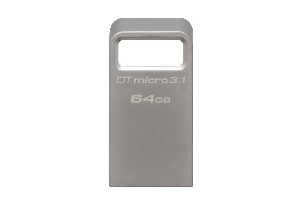 USB Flash накопитель Kingston DataTraveler Micro 3.1, 64Гб, Серебристый