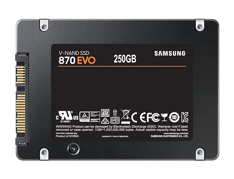 Накопитель SSD Samsung 870 EVO  MZ-77E250, 250Гб, MZ-77E250B/KR