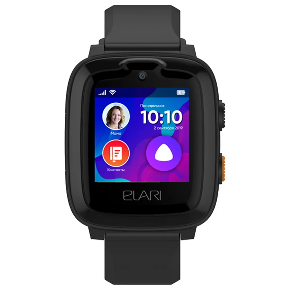 Ceas pentru copii Elari KidPhone 4G, Negru