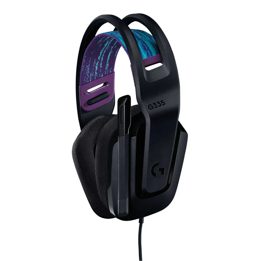 Căști gaming Logitech G335, Cu fir, Negru