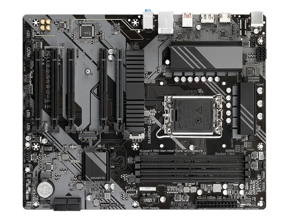 Материнская плата Gigabyte B760 DS3H, LGA1700, Intel B760, ATX