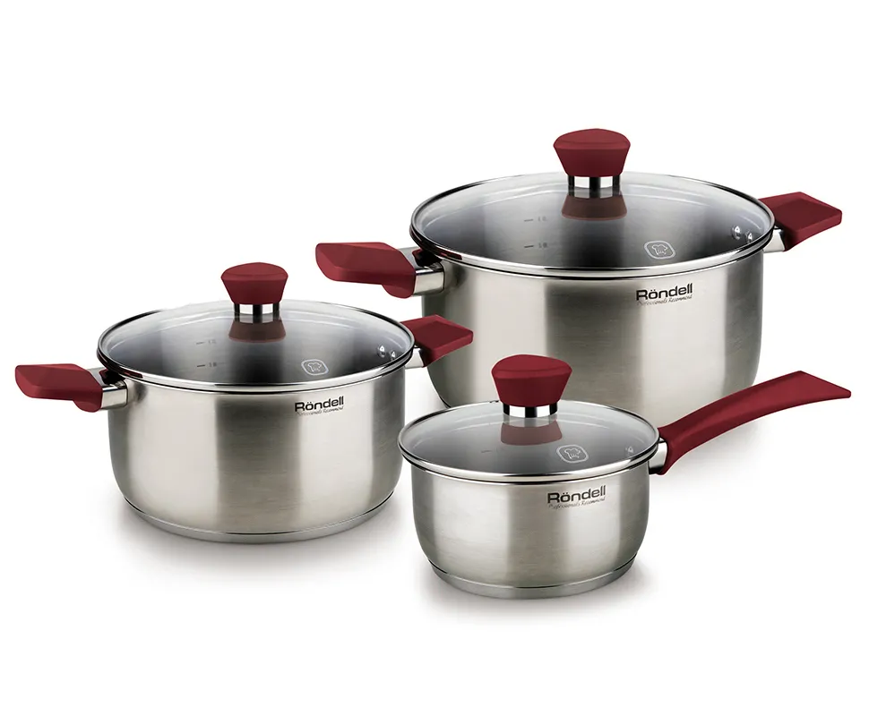 Набор посуды Rondell Strike, 20cm, Серебристый