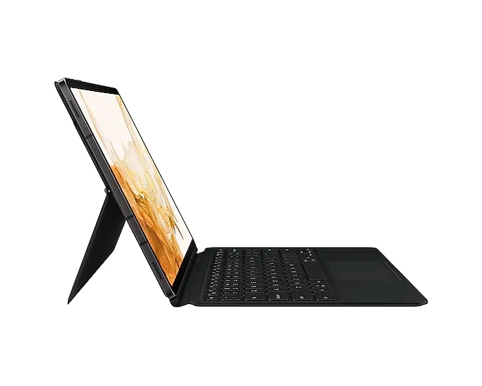 Geantă pentru Tabletă Samsung Galaxy Tab S7+ Book Cover Keyboard, 12,4", Poliuretan, Negru