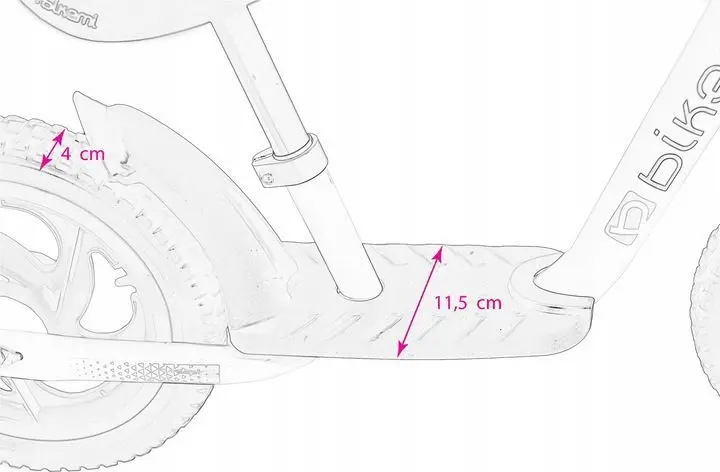 Bicicleta fara pedale| pentru copii JUMI (alb/roz)
