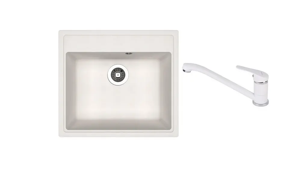 НАБОР мойка Dr Gans Nika 570 + SanDonna F 1066 белый