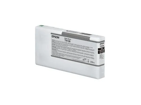 Ink Cartridge Epson T9138, Matte Black, 200ml, C13T913800