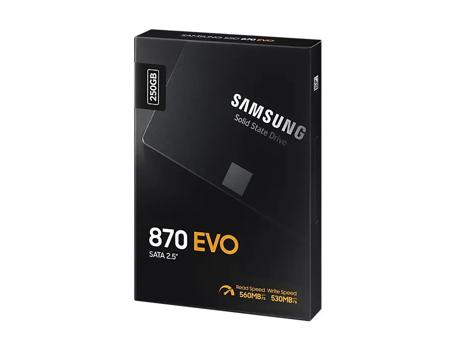 Накопитель SSD Samsung 870 EVO  MZ-77E250, 250Гб, MZ-77E250B/KR