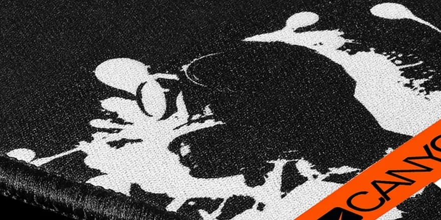 Gaming Mouse Pad Canyon CMP2, 270 x 210 x 3 mm, Anti-fraying stitching, Anti-slip rubber base, Black