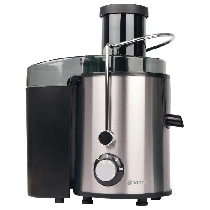 Storcător de fructe și legume VITEK VT-3652, Negru | Oțel inoxidabil