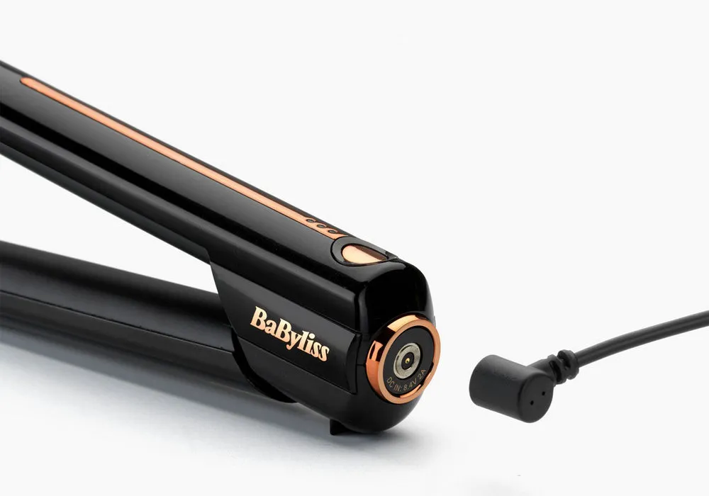 Выпрямитель для волос BaByliss Cordless 9000U, Черный | Золотистый