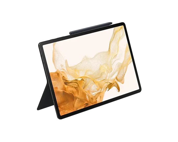 Geantă pentru Tabletă Samsung Galaxy Tab S7+ Book Cover Keyboard, 12,4", Poliuretan, Negru