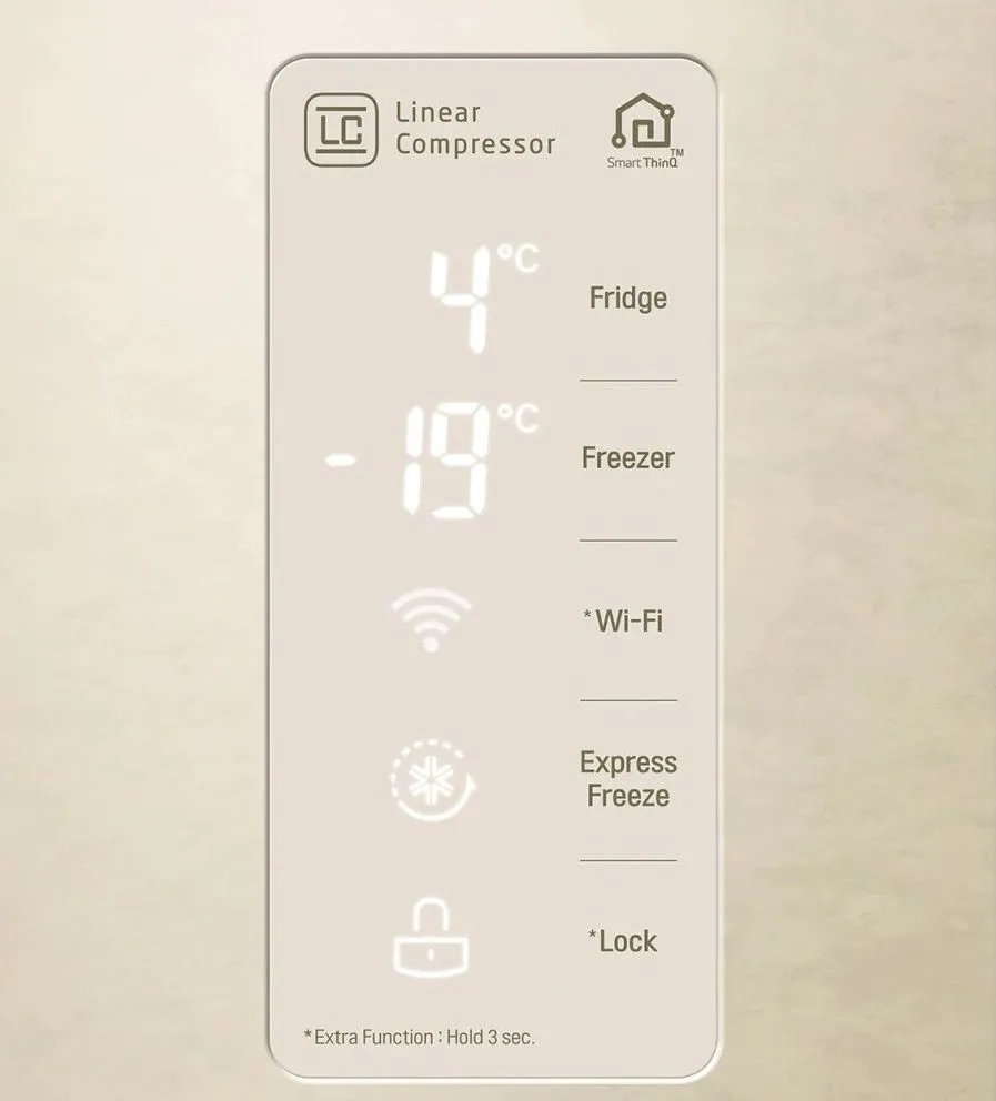 Frigider LG GC-B247SEDC, Bej