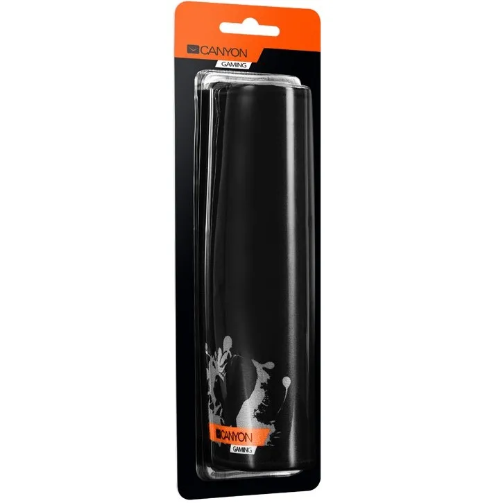 Gaming Mouse Pad Canyon CMP2, 270 x 210 x 3 mm, Anti-fraying stitching, Anti-slip rubber base, Black
