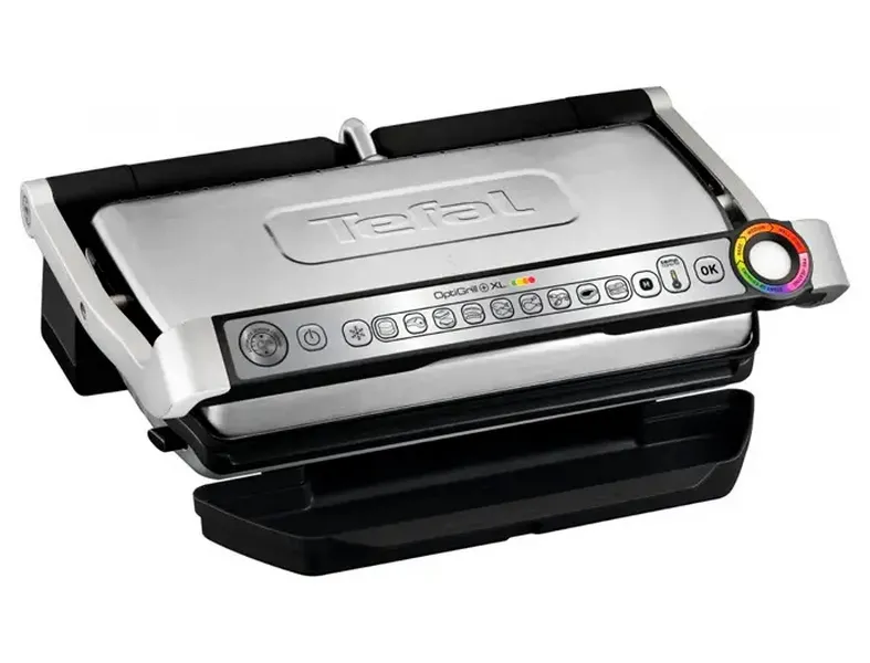 Grătar electric Tefal OptiGrill+ XL, 2000W, Argintiu