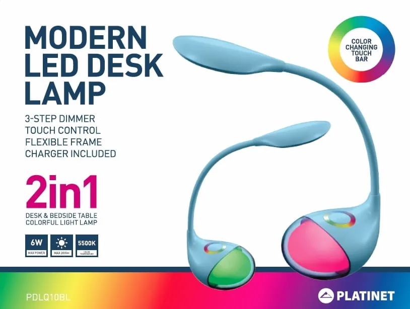 Настольная лампа Platinet DESK LAMP 6W  44347, Чёрный