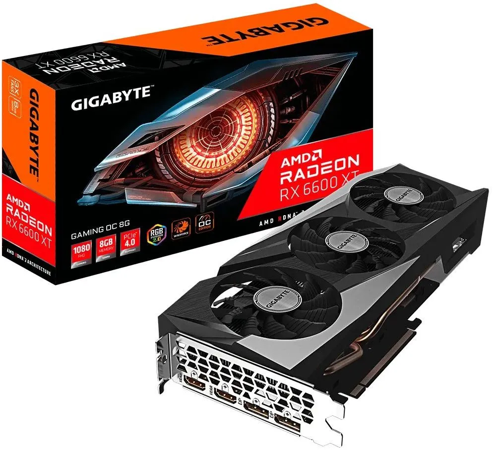 Placă Video Gigabyte GV-R66XTGAMING OC-8GD,  8GB GDDR6 128bit