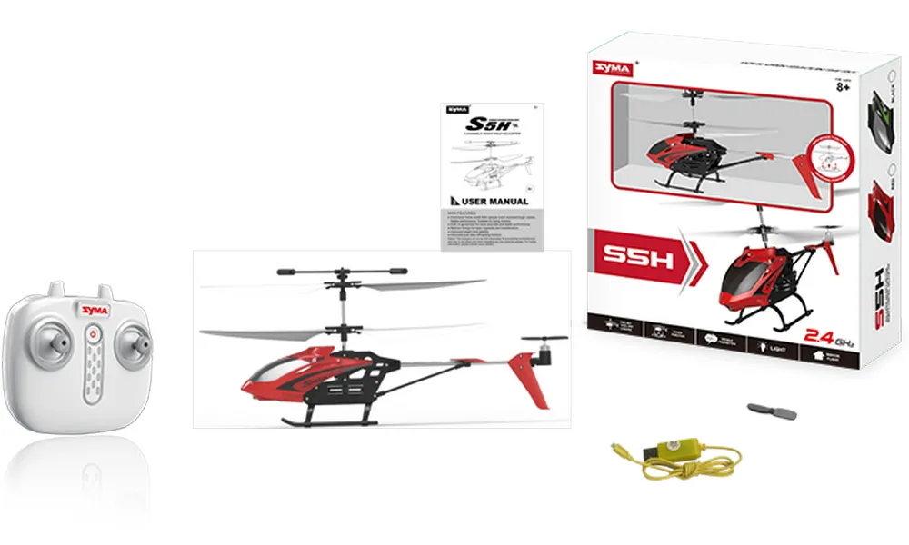 Elicopter Syma S5H, Negru