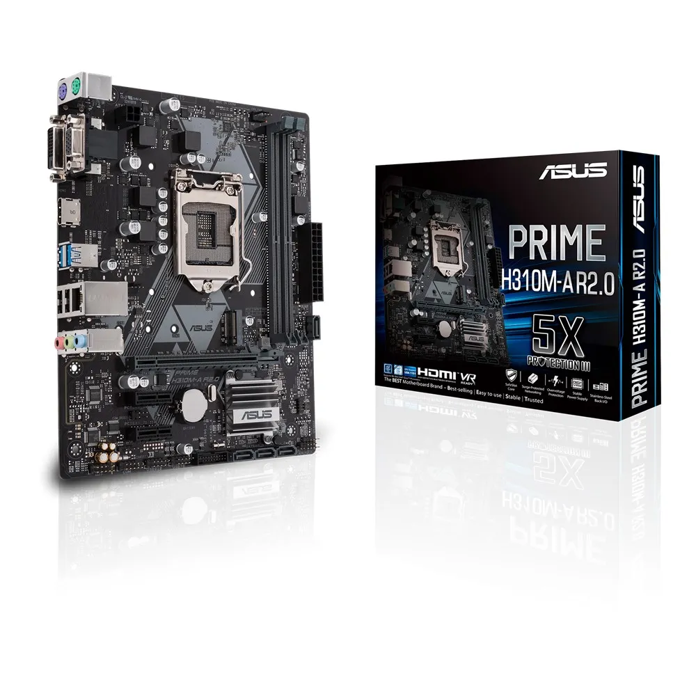 Материнская плата ASUS PRIME H310M-R R2.0, LGA1151, Intel H310, Micro-ATX