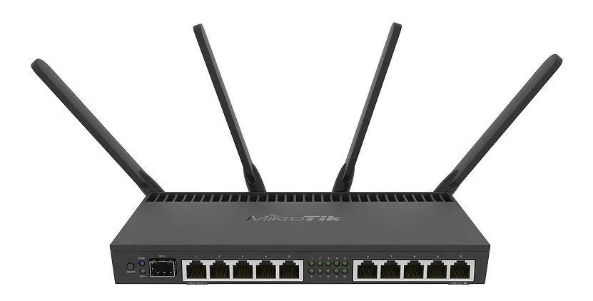 Маршрутизатор MikroTik RB4011iGS+5HacQ2HnD-IN, Чёрный
