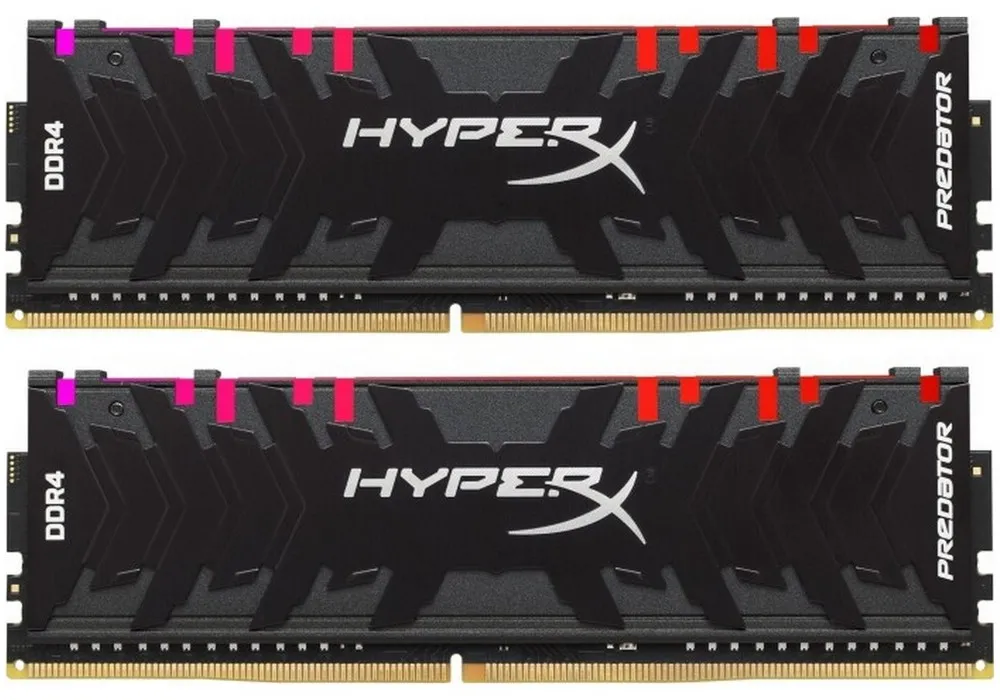 Оперативная память Kingston HyperX Predator RGB, DDR4 SDRAM, 4266 МГц, 16Гб, HX442C19PB3AK2/16