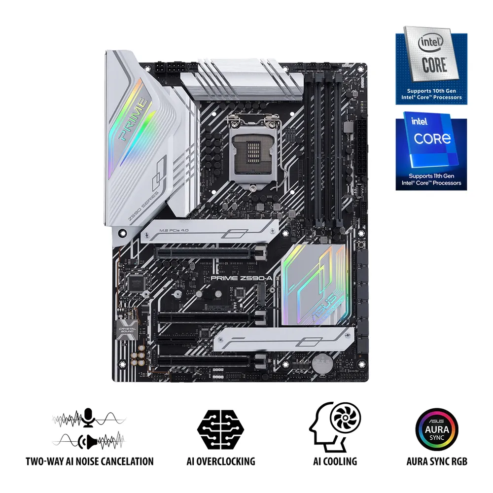 Материнская плата ASUS PRIME Z590-A, LGA1200, Intel Z590, ATX