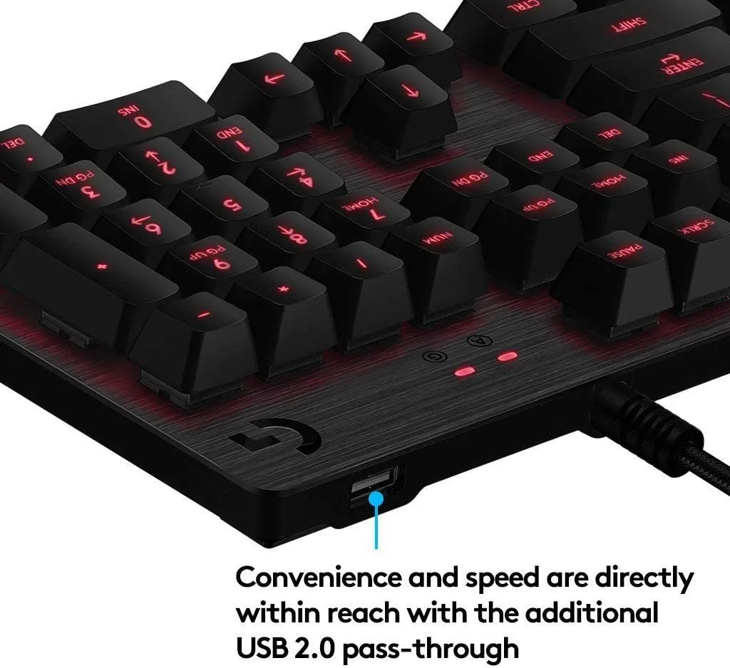Клавиатура Logitech G413, Проводное, Чёрный
