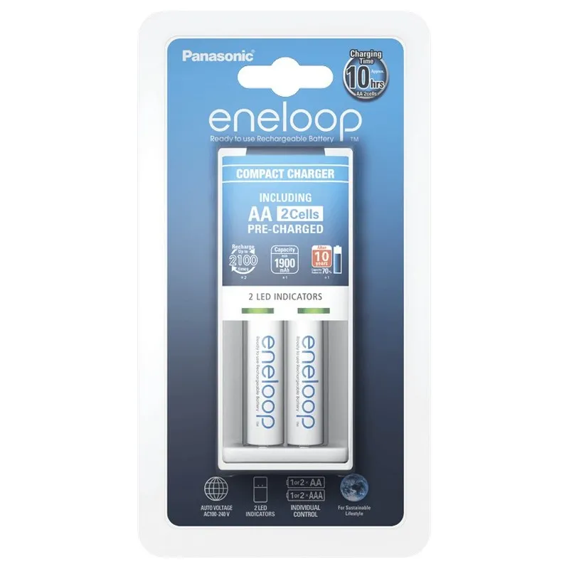 Încărcător Acumulatori Panasonic K-KJ50MCC20E, Alb