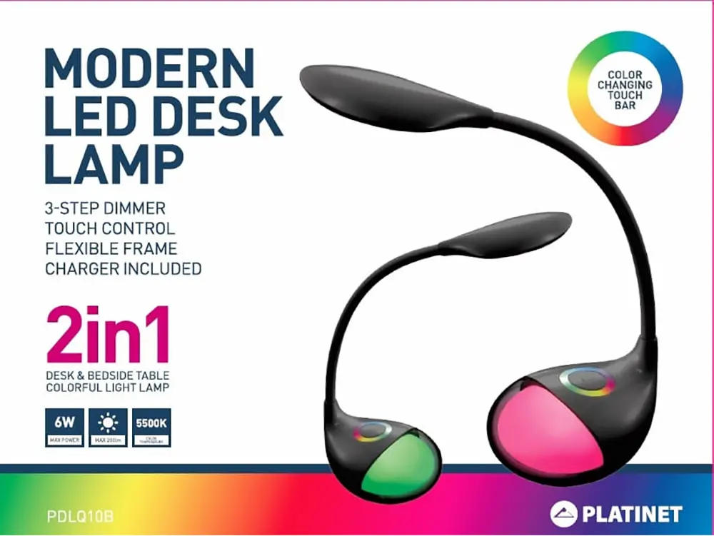 Настольная лампа Platinet DESK LAMP 6W  44347, Чёрный