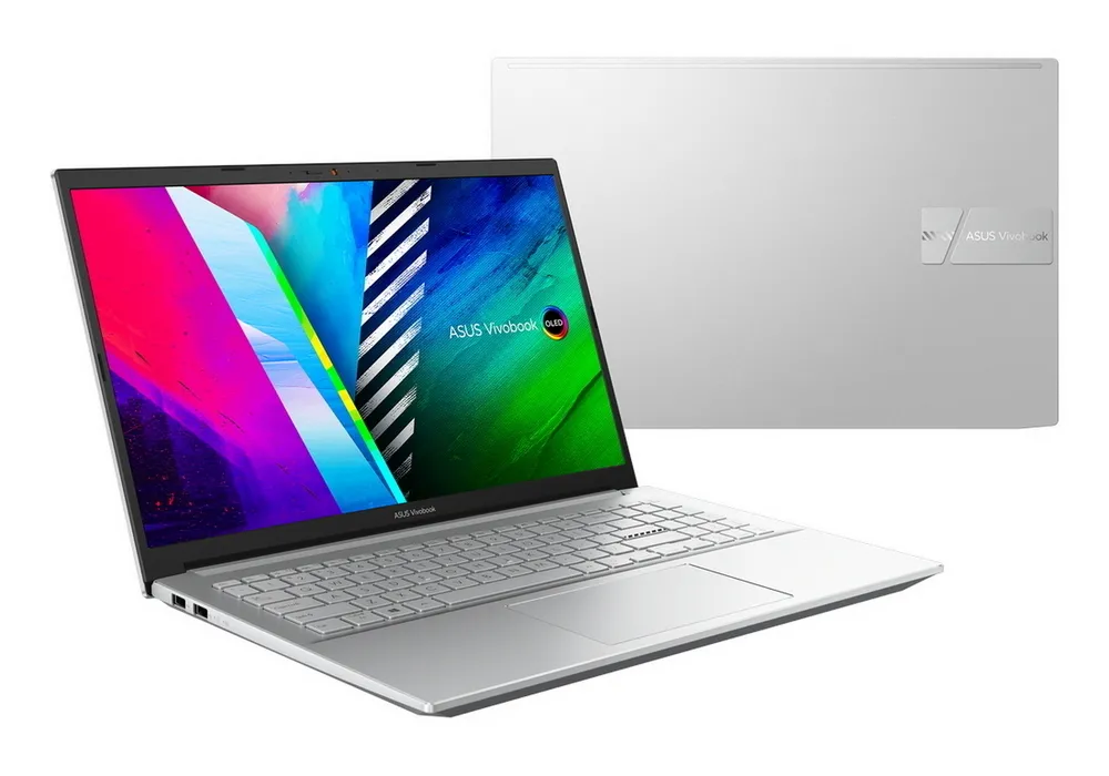 Laptop 15,6" ASUS Vivobook Pro 15 OLED M3500QA, Cool Silver, AMD Ryzen 5 5600H, 8GB/256GB, Fără SO