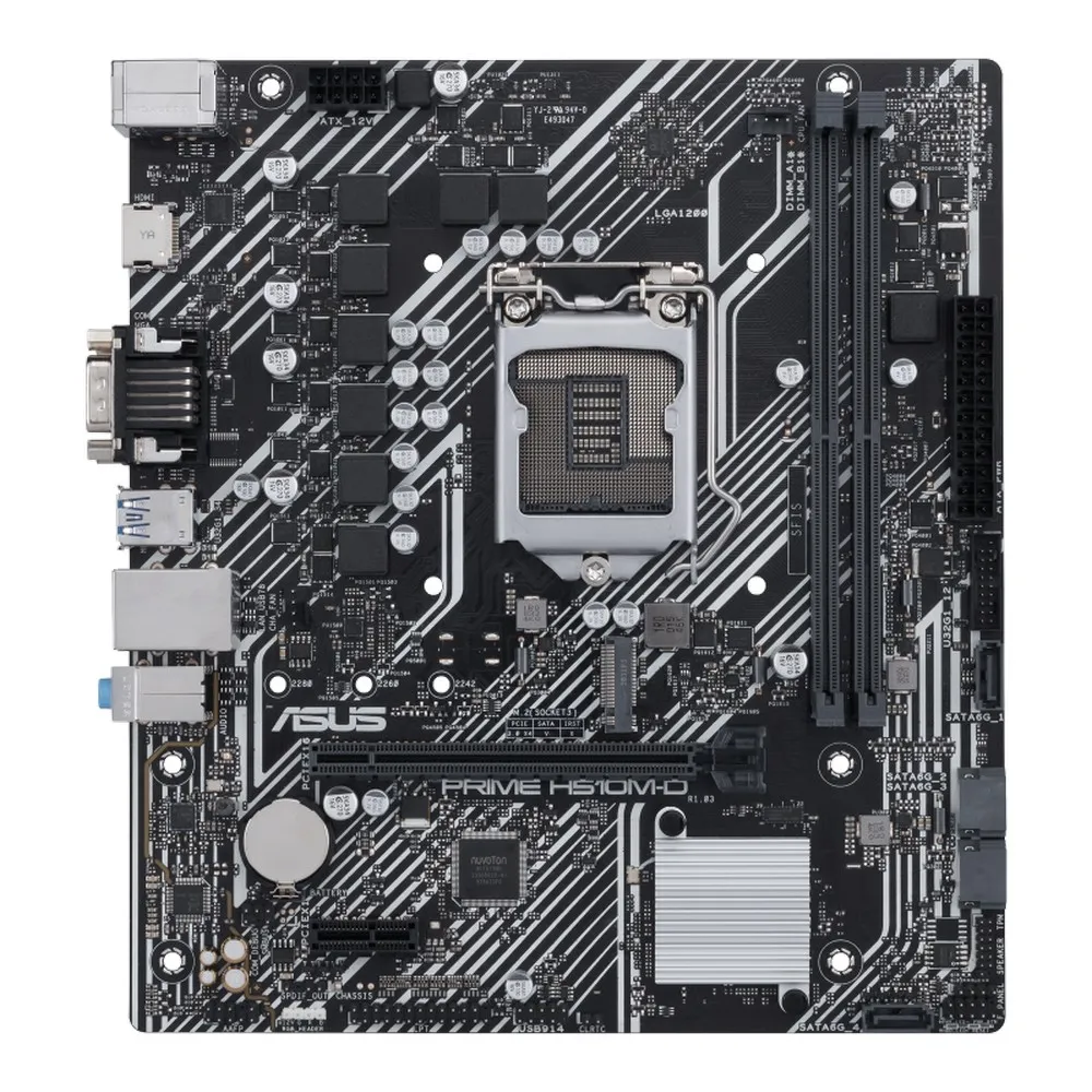 Материнская плата ASUS PRIME H510M-D, LGA1200, Intel H510, Micro-ATX