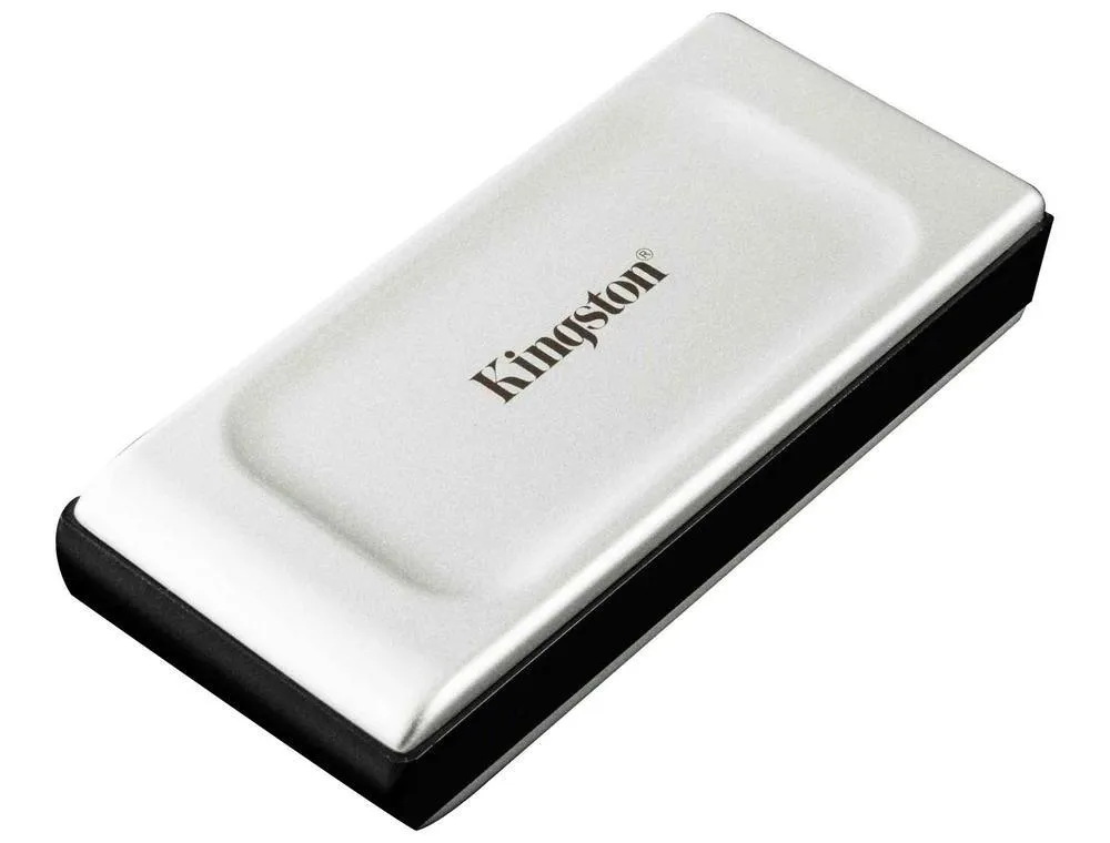 1.0TB Kingston Portable SSD XS2000 Silver, USB-C 3.2 (69.5x32.6x13.5mm, 28.9g, R/W:2K/2K MB/s)