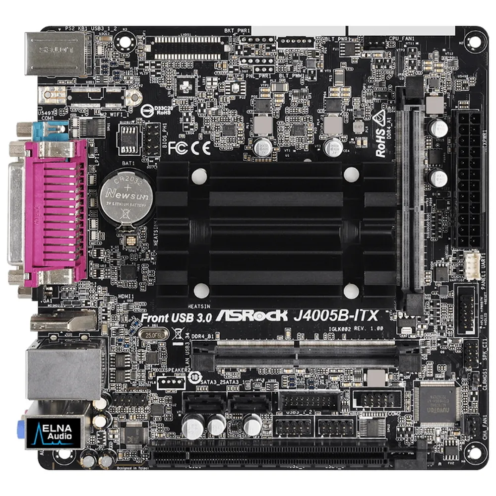 Материнская плата ASRock J4005B-ITX, Intel J4005, Mini-ITX