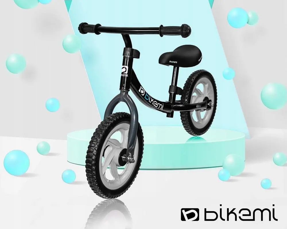 Bicicleta fara pedale| pentru copii JUMI (negru)