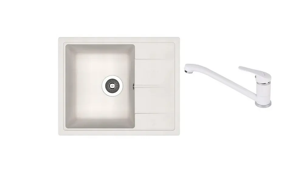 НАБОР мойка Dr Gans Nika 580 + SanDonna F 1066 белый