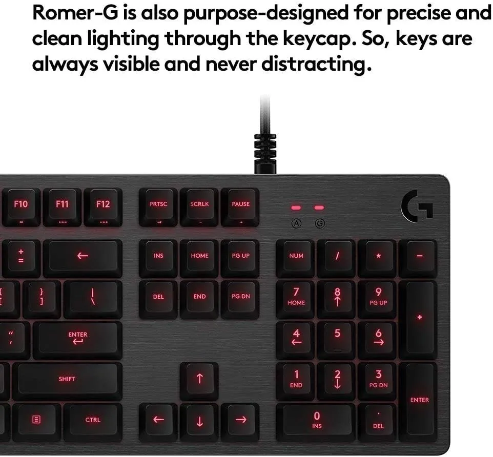 Клавиатура Logitech G413, Проводное, Чёрный