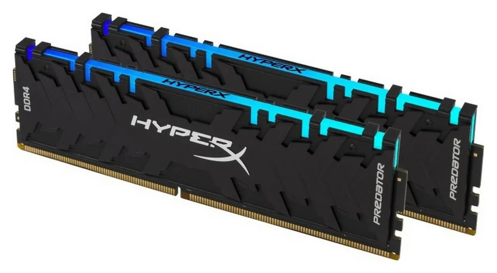 Оперативная память Kingston HyperX Predator RGB, DDR4 SDRAM, 4266 МГц, 16Гб, HX442C19PB3AK2/16