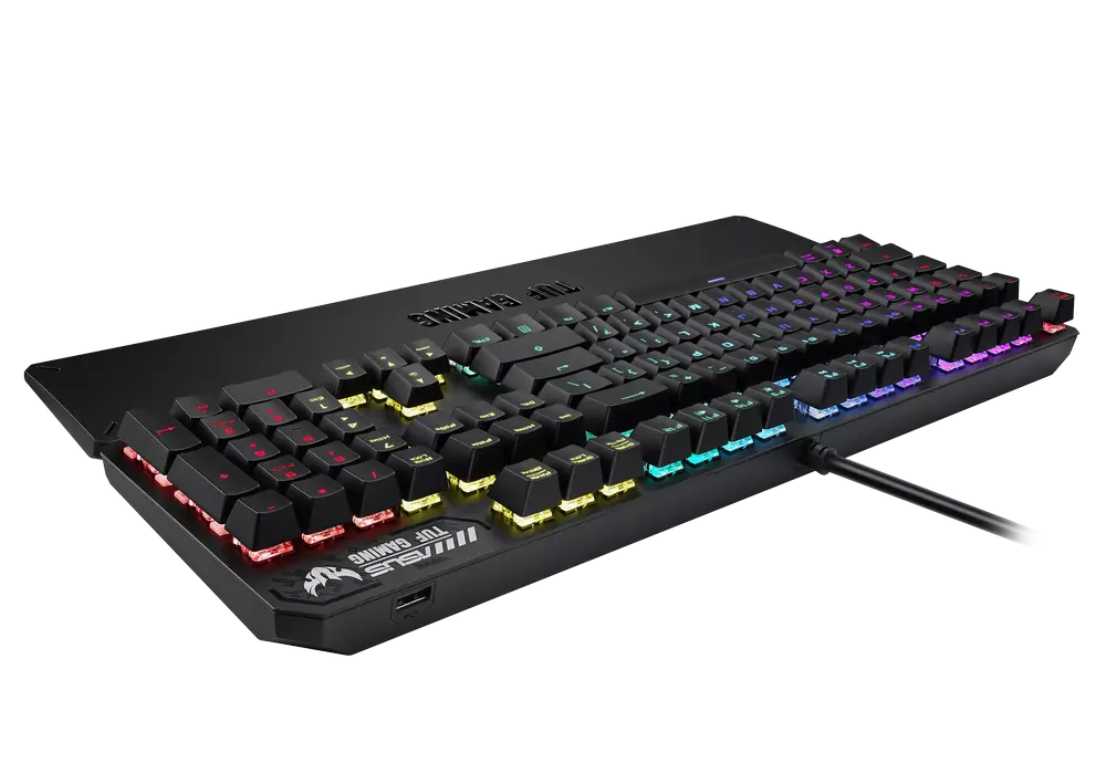 Gaming Keyboard Asus TUF Gaming K3, Mechanical, Aluminum fram, RGB, Wrist Rest, US Layout