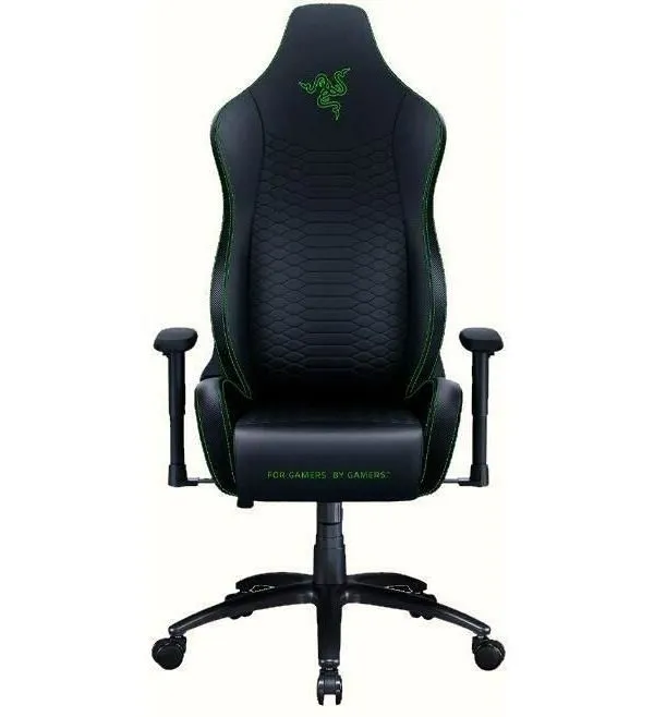 Scaun Gaming RAZER Iskur X, PVC Piele, Negru Verde