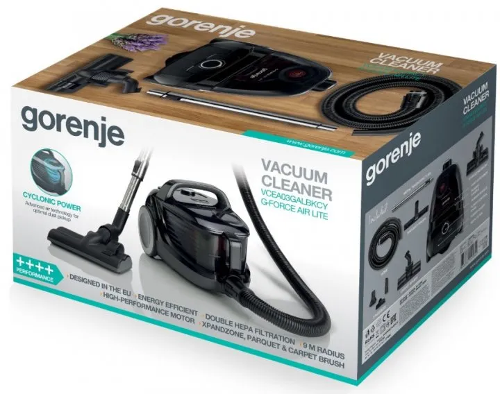 Aspirator Gorenje VCEA03GALBKCY, Negru