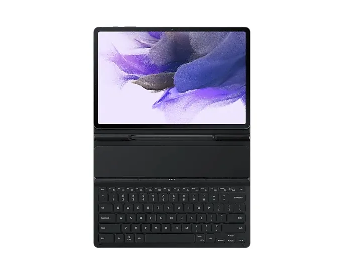 Husă pentru tabletă Samsung Galaxy Tab S7+ Book Cover Keyboard, 12,4", Poliuretan, Negru