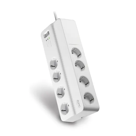 Prelungitor electric APC Essential SurgeArrest PM8-RS, 8 Prize, 2m, Alb