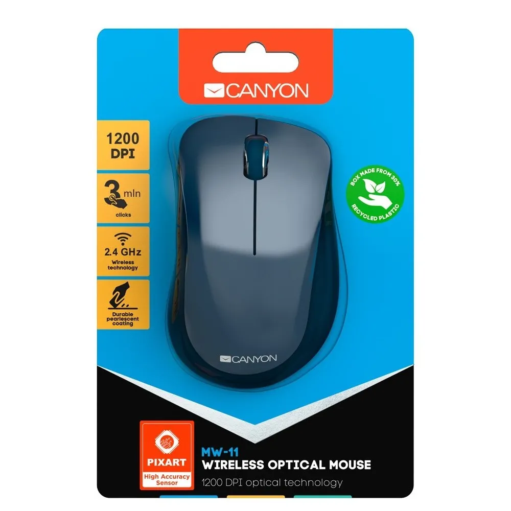 Беcпроводная мышь Canyon MW-11, Синий