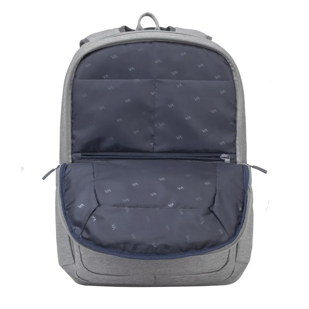 Rucsac pentru Laptop RivaCase Suzuka, 15.6", Poliester, Gri