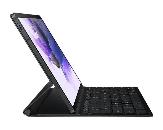 Husă pentru tabletă Samsung Galaxy Tab S7+ Book Cover Keyboard, 12,4", Poliuretan, Negru