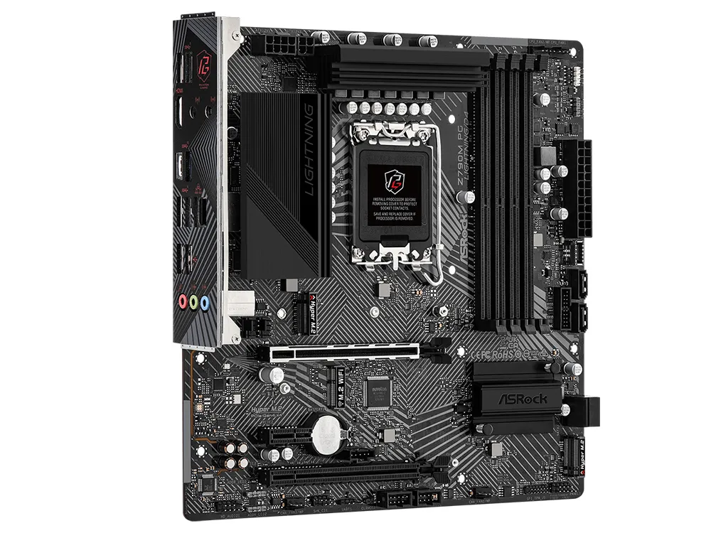 Материнская плата ASRock Z790M PG LIGHTNING/D4, LGA1700, Intel Z790, Micro-ATX
