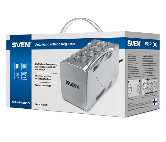 Stabilizator de Tensiune SVEN VR-F1000, 1000VA