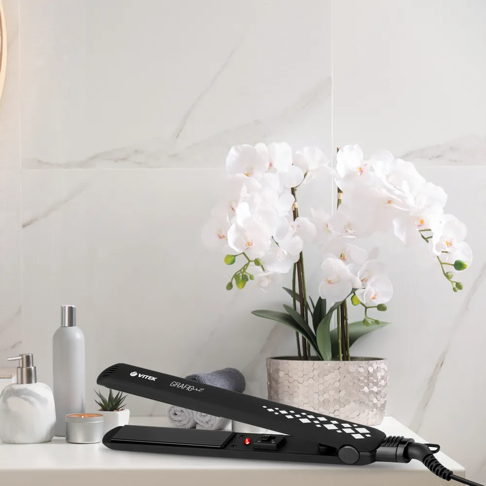 Placă de îndreptat părul VITEK VT-2324, Negru