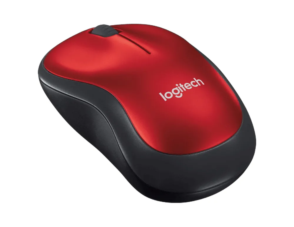 Беcпроводная мышь Logitech M185, Красный